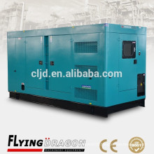 low noise diesel generator set 280kw 350kva soundproof power turbocharged electric generator price with cummins engine